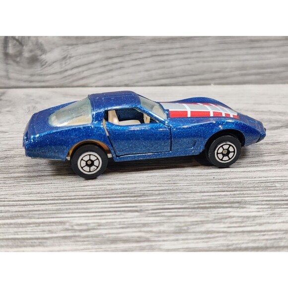 VINTAGE 1970s YATMING #1080 BLUE CHEVY CORVETTE STINGRAY DIECAST 1:64 HONG KONG - Picture 6 of 10